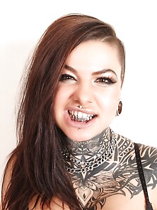 Chick With Shaved Temple And Tattoos Wants To Differ From Other