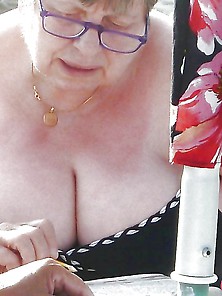 Bbw Matures And Grannies At The Beach (79)