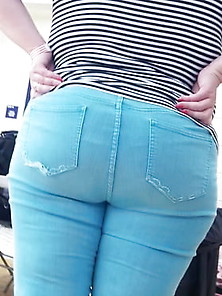 Candid Tight Jeans And Big Asses