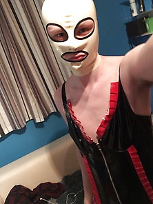 New Pvc Corset Showing Off