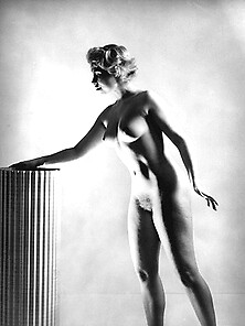Black And White Vintage Nude Art Photography.