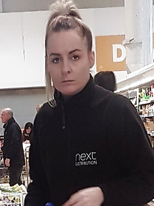 Candid Shopping Sexy Chav Sees Me Taking Her Photo