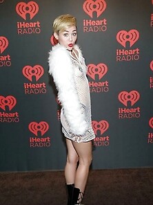 Miley Cyrus Wearing Mesh Outfit And Pasties