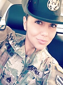Gabby Military Selfie Nn Tease