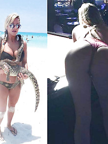 Sarka Kantorova Stripper Showin' Off That Thong Bikini Ass