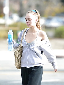 Lily-Rose Depp Caught Outside La Gym!