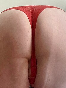 Shemale Sissy In Red Lingerie