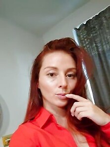 Naughty Redhead Reveals Her Big Tits On Cam