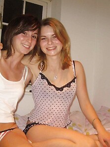 Two Amateur Gfs Posing Together 2