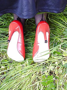 Red Heels And Green Grass