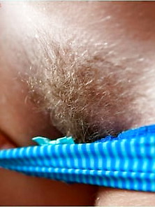 Hairy Pussy Close-Up And Side Bush