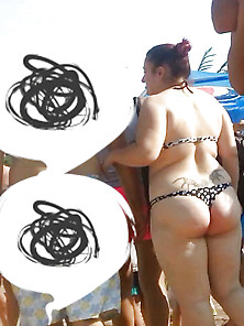 Spy Big Ass Bikini Women In Pool Romanian