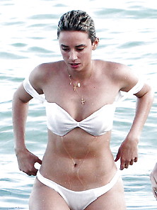 The Incredible Hot Butt In Her White Bikini