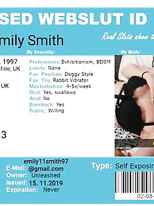 Exposed Slut Emily Slith