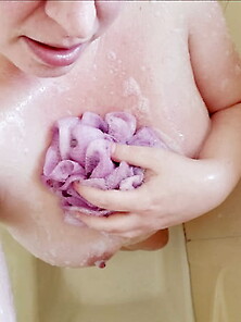 Sudsy Fun Shower Pics Of Daddy's Little Princess Bbw Milf