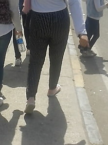 Arab Egyptian Hijab Babe Big Ass In Hot Pants 307