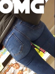 Candid Thigh Gap Tight Jeans Pawg