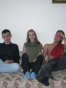 Exciting Teen Threesome