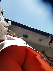 Spy Upskirt 748 White Bikini Teens Girl Romanian