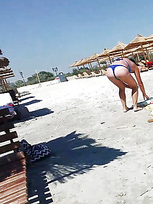 Spy Beach Bikini Sexy Ass Woman Romanian