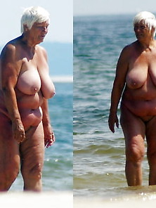 Mature & Granny On The Beach Oh Yeahhh!!!