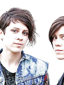 Tegan & Sara Short Haired Twins
