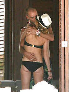 Lindsay Lohan Boob Slip In A Bikini