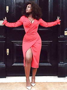 Black Women Red Lingerie Dress