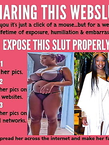 Exposing Big Black Tits #1: Web-Slut Alberta