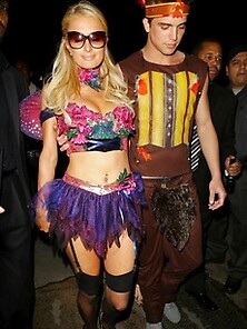 Paris Hilton Attends The Halloween Party