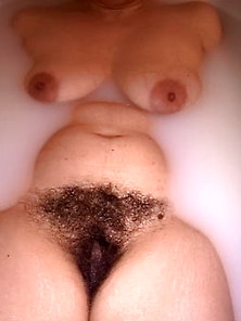 Hairy Wife In Milk Bath
