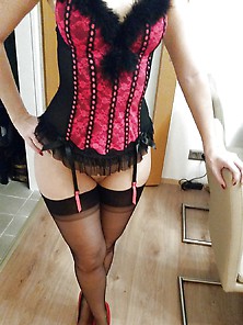 My Sexy Girlfriend,  Red High Heels And Ff Stockings
