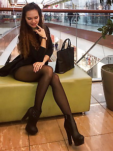 Sexy Russian Teen (Stockings,  Ass,  Short Skirt)- Albina (5)
