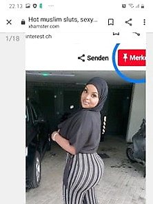 Hot Muslim Hijab Slut With A Huge Fat Fuckass Pervert Her