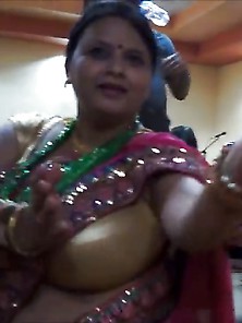 Huge Boobs Indian Aunty,  Dancing In Party...  Just 4 Titfuck
