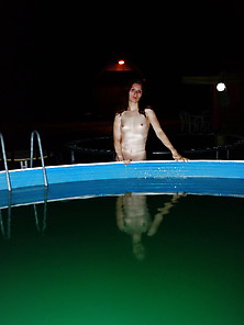 Claudia Naked In Pool