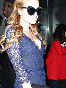 Paris Hilton Panty Upskirt Outside Diane Von Furstenberg Fashion