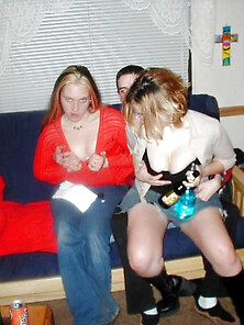 Horny College Babes Partying