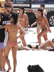 Topless At The Beach Voyeur