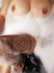 Bath Time With Soaking Big Titted Brit