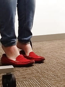 Coworker Plays With My Wifes Red Loafer Moccasins Preview