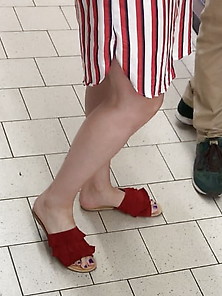 Bitch Im Aldi With Cute Sexy Feet Waiting For Hard Cock