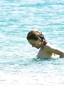 Vanessa Paradis Topless Summer 2015 In Greece