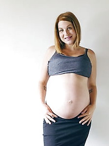 Pregnant Slut Show Her Belly