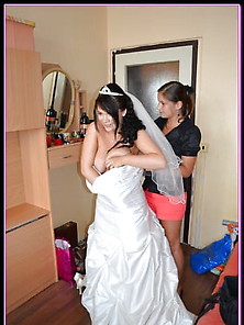 Amateur Bride Posing Before Wedding
