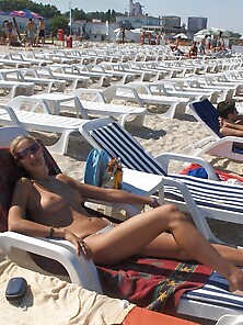 My Wife Sunbathing Topless 4