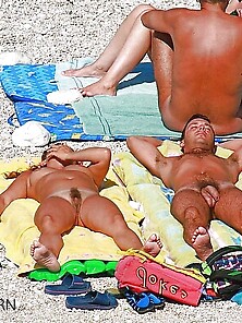Nudists On The Beach