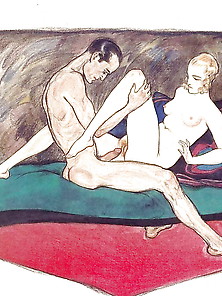 Art Deco Erotic Drawings