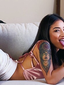 Tattooed Asian Girl With Natural Tits Gets Fucked Good And Prope
