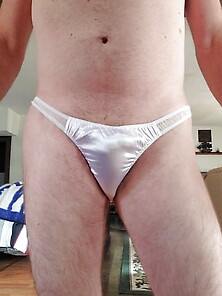 My New White Satin Bikini Panties